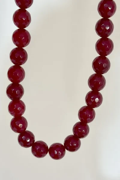 burgundy choker