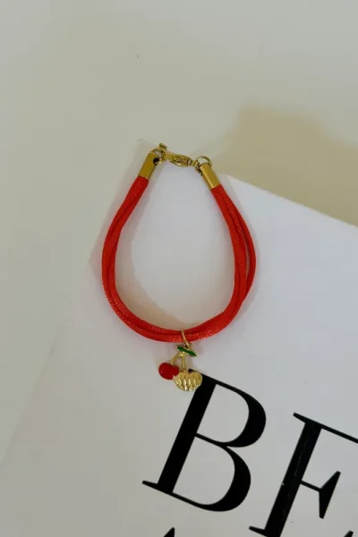 cherry bracelet